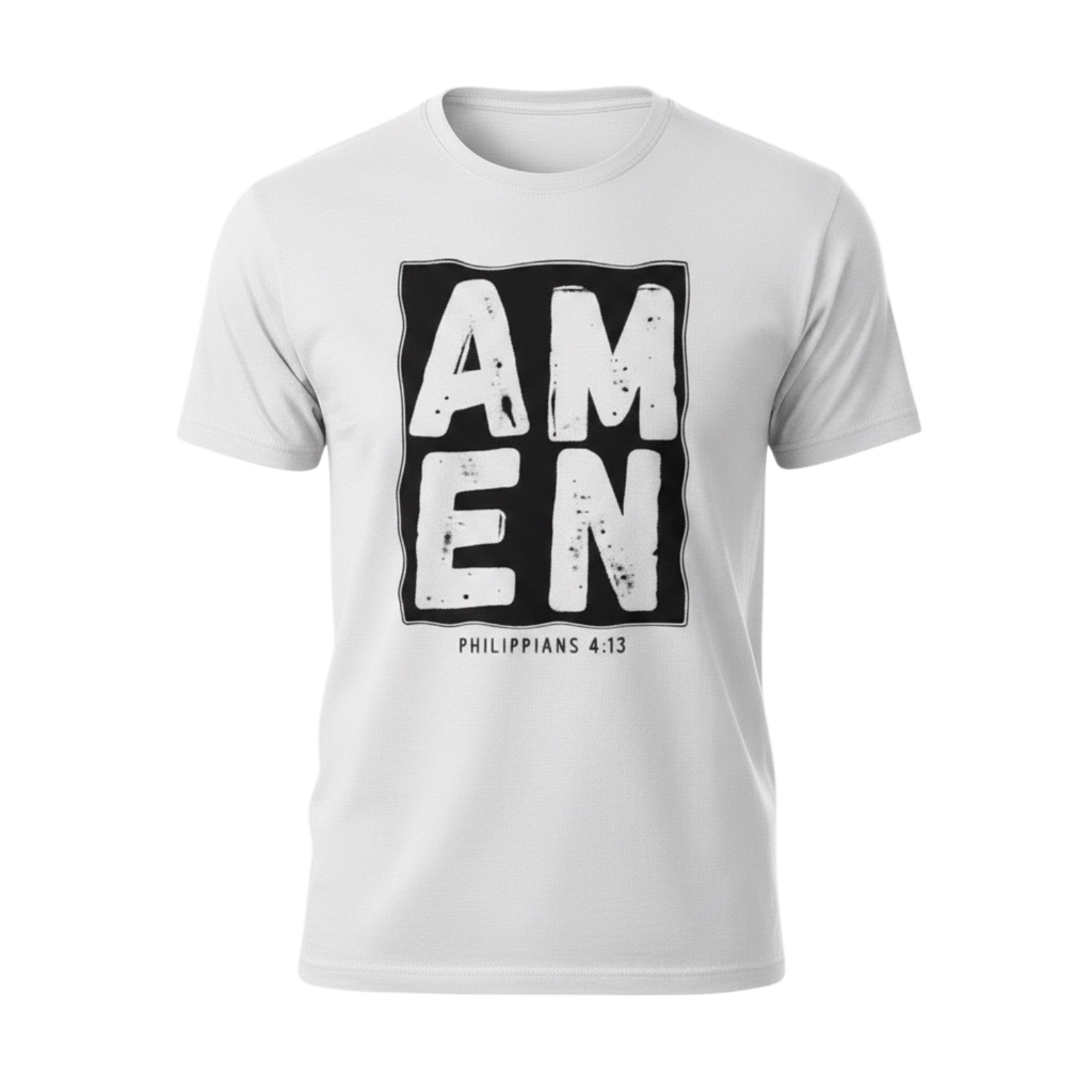 AMEN™ Philippians 4:13 Christian Graphic T-Shirt