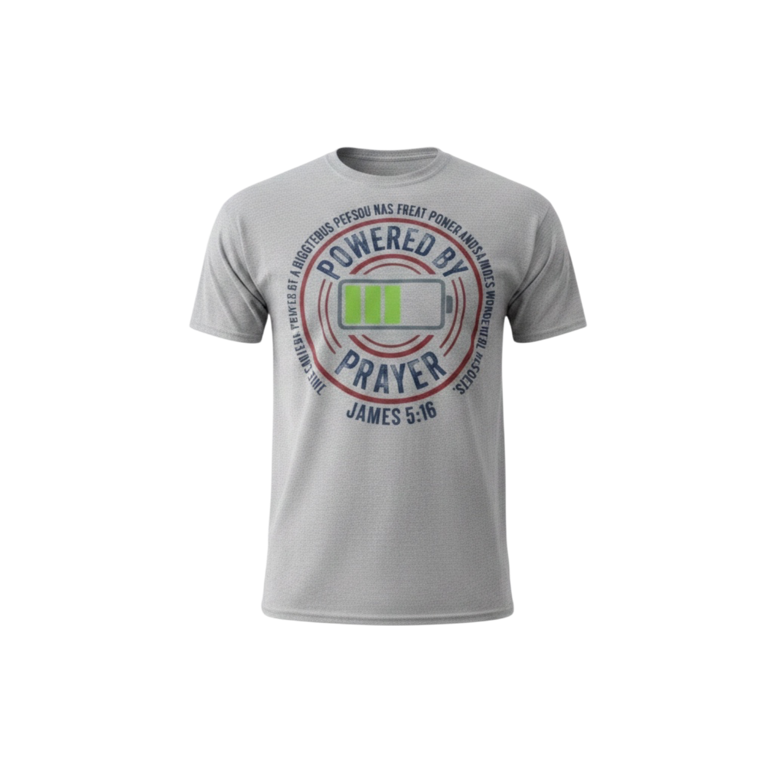 Powered By Prayer™ Christian T-Shirt | James 5:16